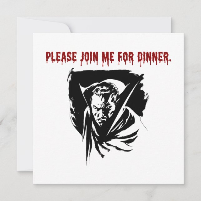 Vampire Dinner Invitation (Front)