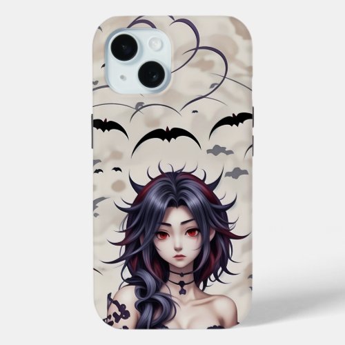 Vampire Dormitory Girl Style Anime iPhone 15 Case