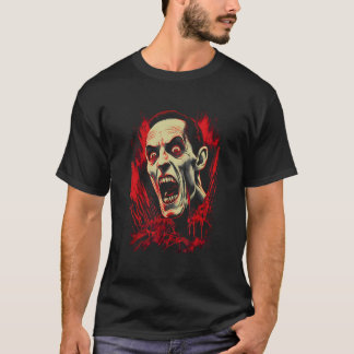Vampire Dracula by Haunted Horror Halloween 6 T-Shirt