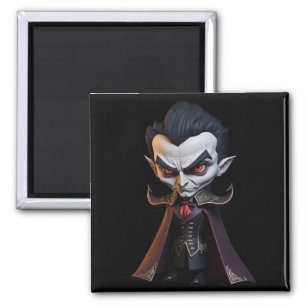 Vampire Dracula Caricature Figure Magnet