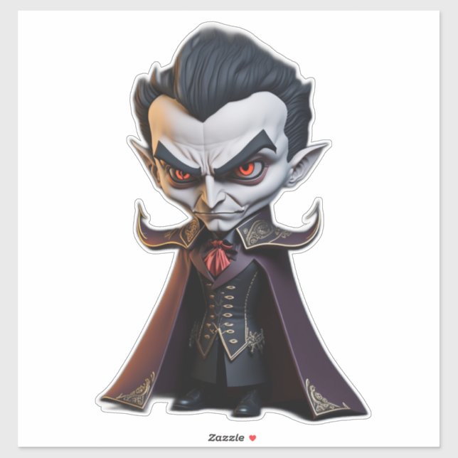 Vampire Dracula Caricature Figure Sticker (Sheet)