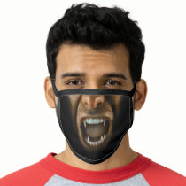 Vampire Dracula Fangs Sharp Teeth Scary Face Mask