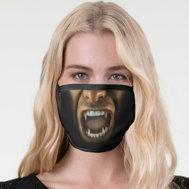 Vampire Dracula Fangs Sharp Teeth Scary Face Mask