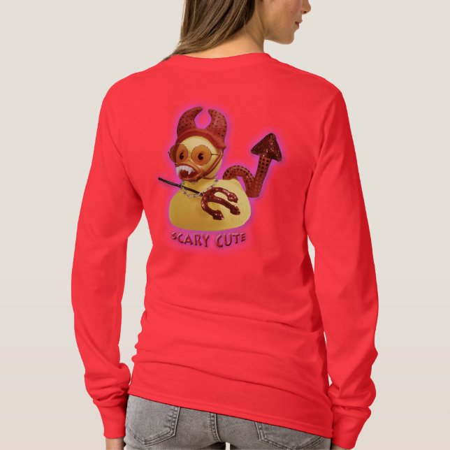 Vampire Ducky (Scary Cute) v2.0b T-Shirt (Back)
