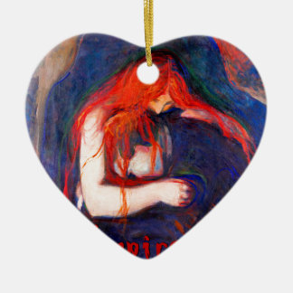 Vampire Edvard Munch Ceramic Ornament