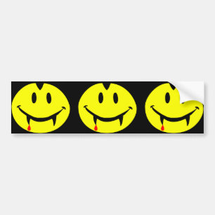 vampire emoji dracula bumper sticker