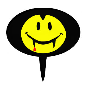 vampire emoji dracula cake topper