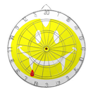 vampire emoji dracula dartboard with darts