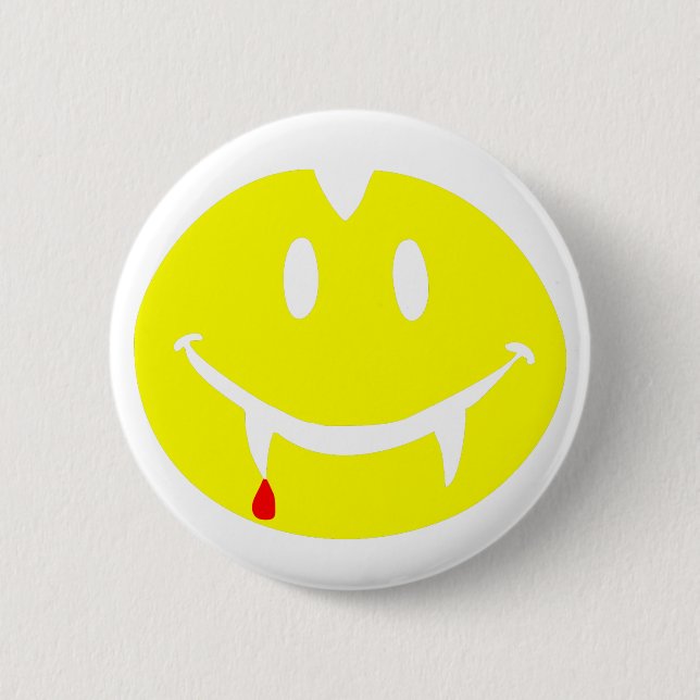 vampire emoji dracula pinback button (Front)