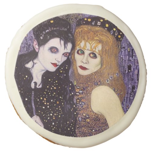 Vampire et sorcire  Halloween Poster Sugar Cookie