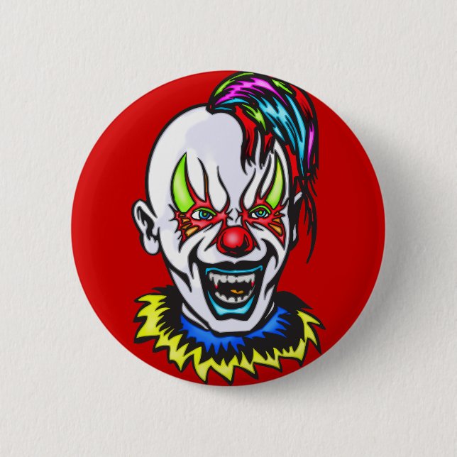 Vampire Evil Clown Button (Front)