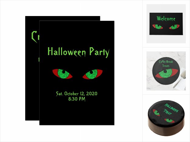 Vampire Eyes Halloween Design Product and Decor