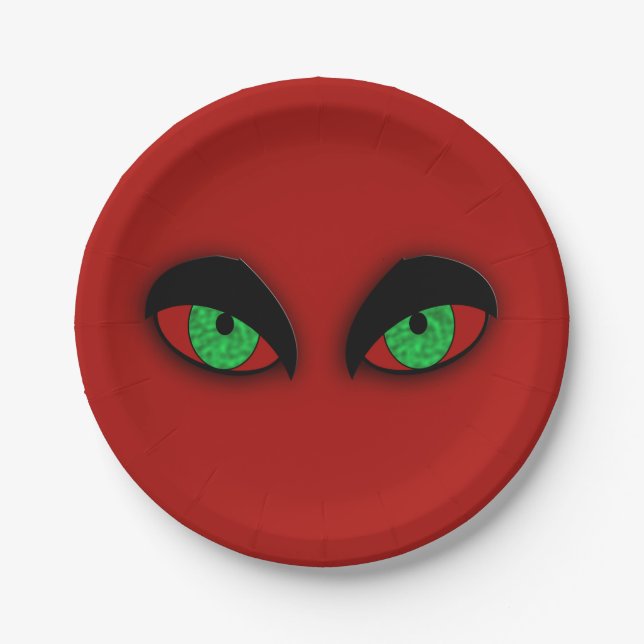 Vampire Eyes Paper Plates (Front)