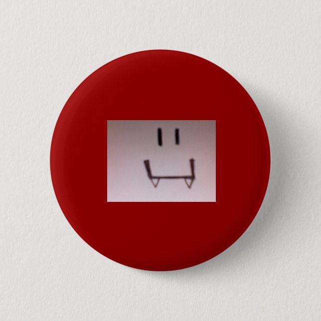 vampire face button (Front)