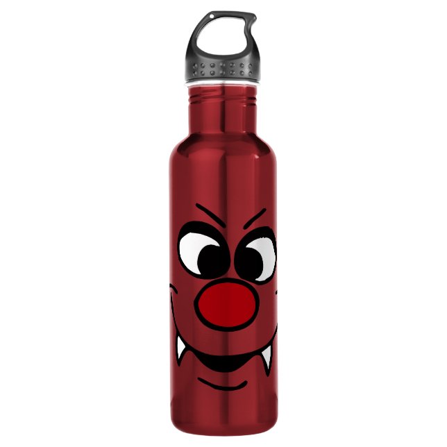 Vampire Face Grumpey Water Bottle (Front)