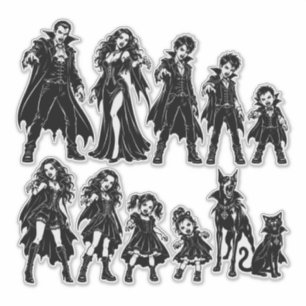 Vampire Family car stickers
