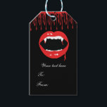 Vampire Fangs Blood Dracula Halloween Party Favor Gift Tags<br><div class="desc">Vampire Fangs Blood Dracula Halloween Party Favor Gift Tags. Customize however you want.</div>