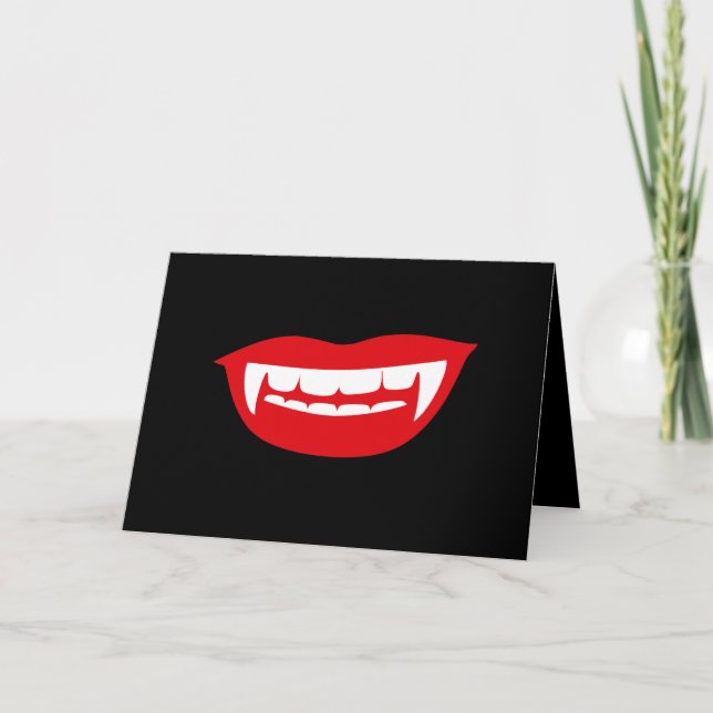 Vampire Fangs Card (Front)