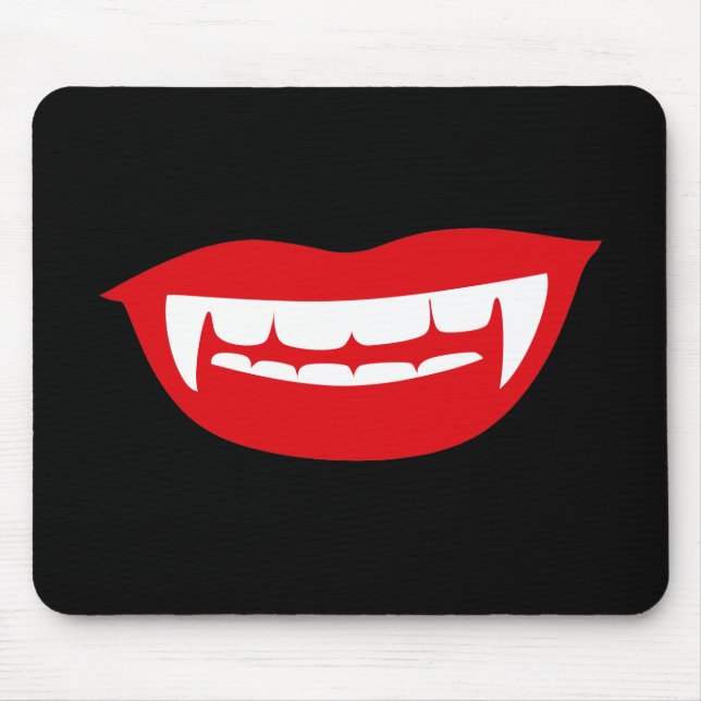 Vampire Fangs Mouse Pad (Front)