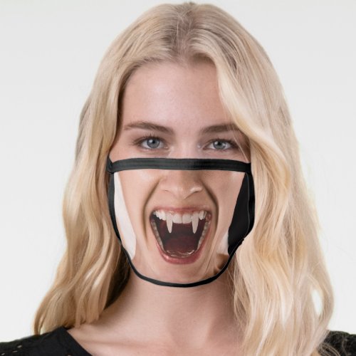 Vampire Fangs Mouth Face Mask