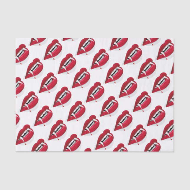 Vampire Fangs Tissue Paper (Front)