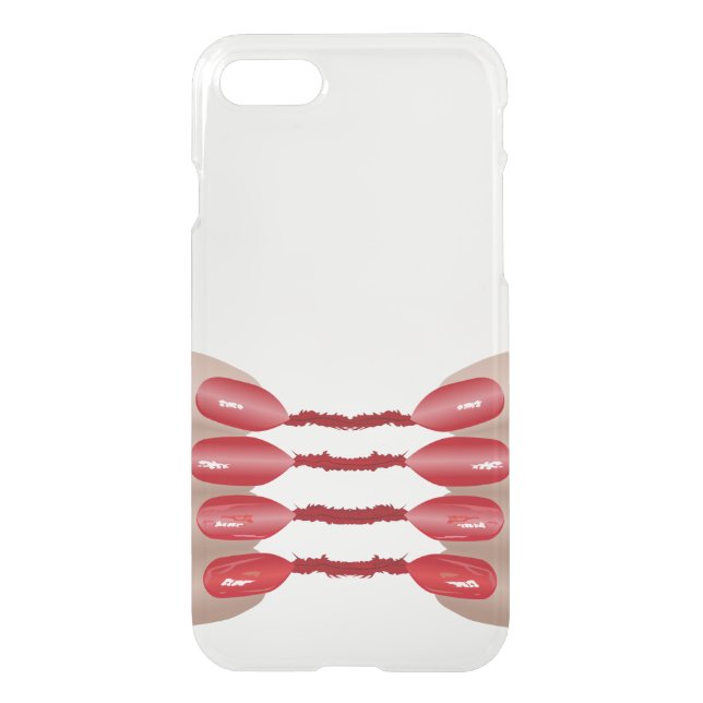 Vampire Fin Custom iPhone7 Clearly™ Deflector Case (Back)
