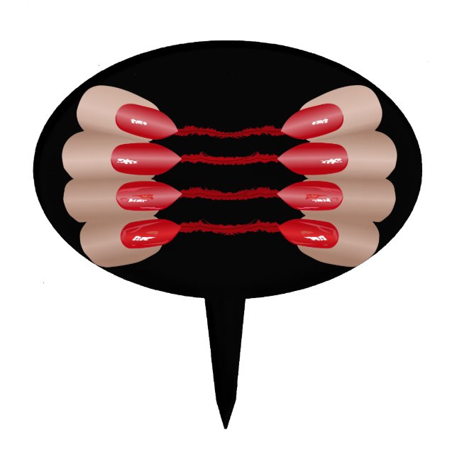 Vampire finger V.2 Cake Topper (Front)