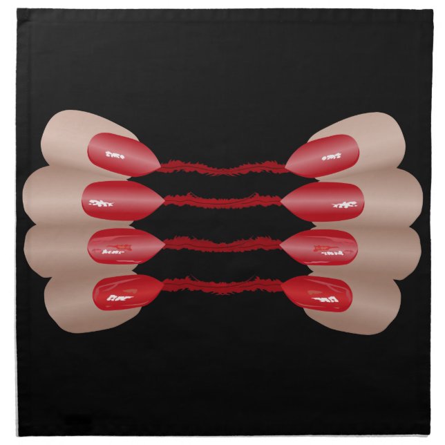 Vampire finger V.2 Cloth Napkin (Front)