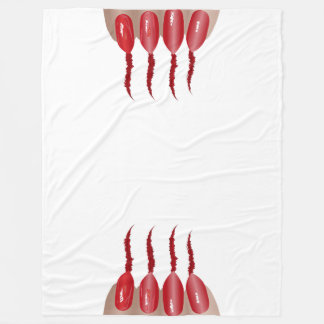 Vampire finger V.2 Fleece Blanket