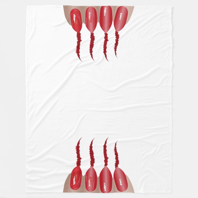 Vampire finger V.2 Fleece Blanket (Front)