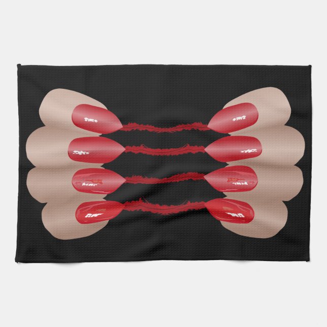 Vampire finger V.2 Kitchen Towel (Horizontal)