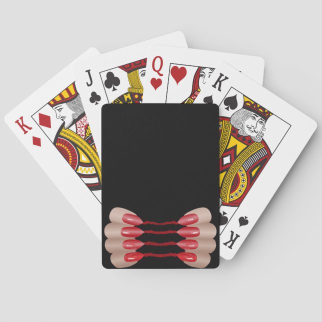 Vampire finger V.2 Poker Cards (Back)