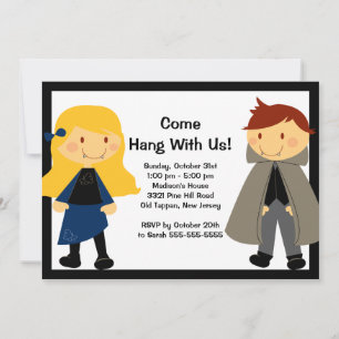 Vampire Fright Night Halloween Party Invitation