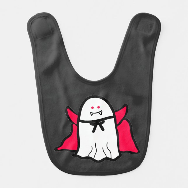 Vampire Ghost  Baby Bib (Front)