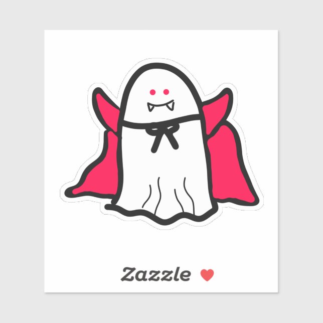 Vampire Ghost  Sticker (Sheet)