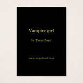 Vampire girl ACEO prints (Back)