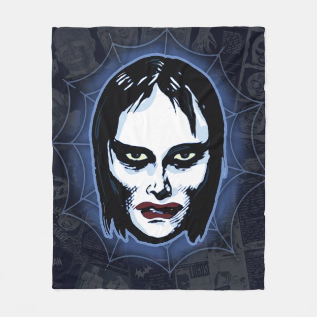 Vampire Girl (horror) Fleece Blanket (Front)
