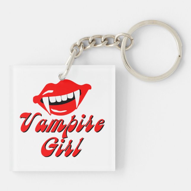 Vampire girl keychain (Back)
