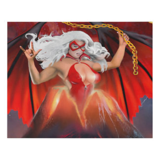Vampire Girls Just Wanna Have Fun ! Faux Canvas Print