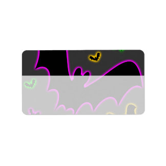 Vampire Glow Bats Label