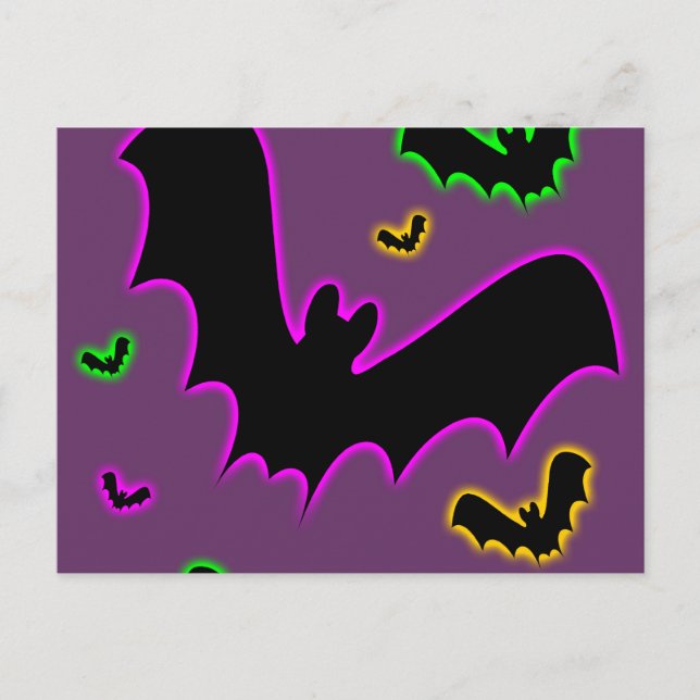 Vampire Glow Bats Postcard (Front)