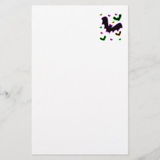 Vampire Glow Bats Stationery