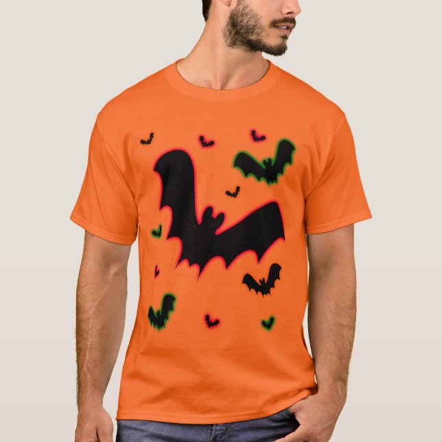 Vampire Glow Bats T-Shirt (Front)