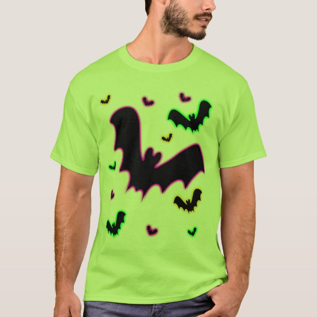 Vampire Glow Bats T-Shirt (Front)