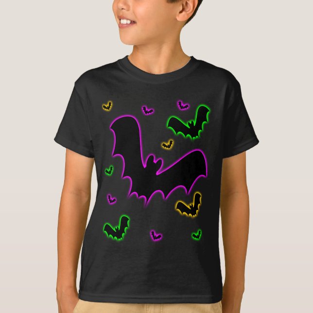 Vampire Glow Bats T-Shirt (Front)