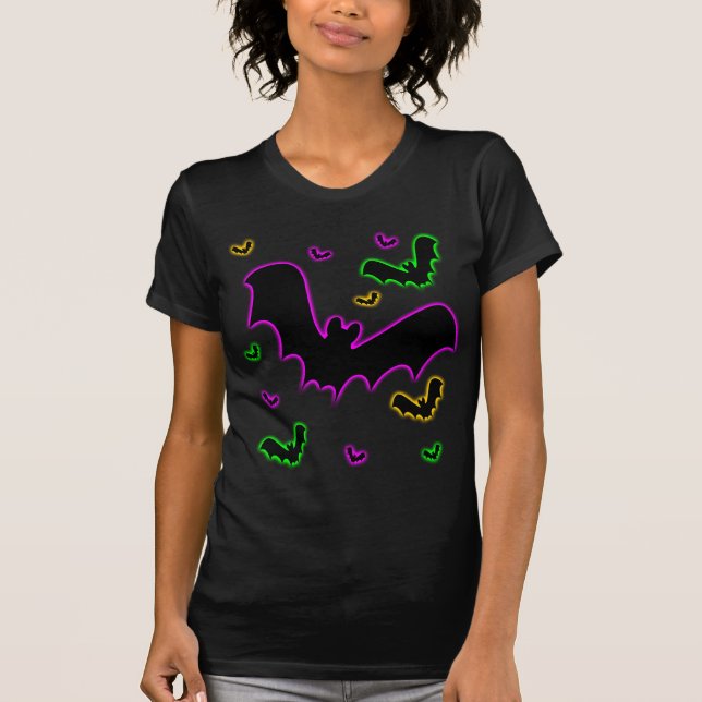 Vampire Glow Bats T-Shirt (Front)