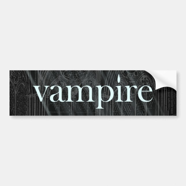 Vampire Gothic Bumper Sticker (Front)