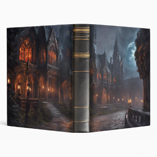 Vampire Gothic Fantasy no.1 Black Leather 3 Ring Binder