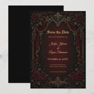 Vampire Gothic Save the date invitation