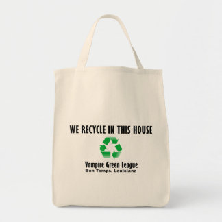 Vampire Green League - We Recycle Tote Bag